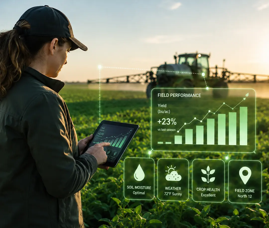 Gestión de inventario agrícola con tecnología en terreno